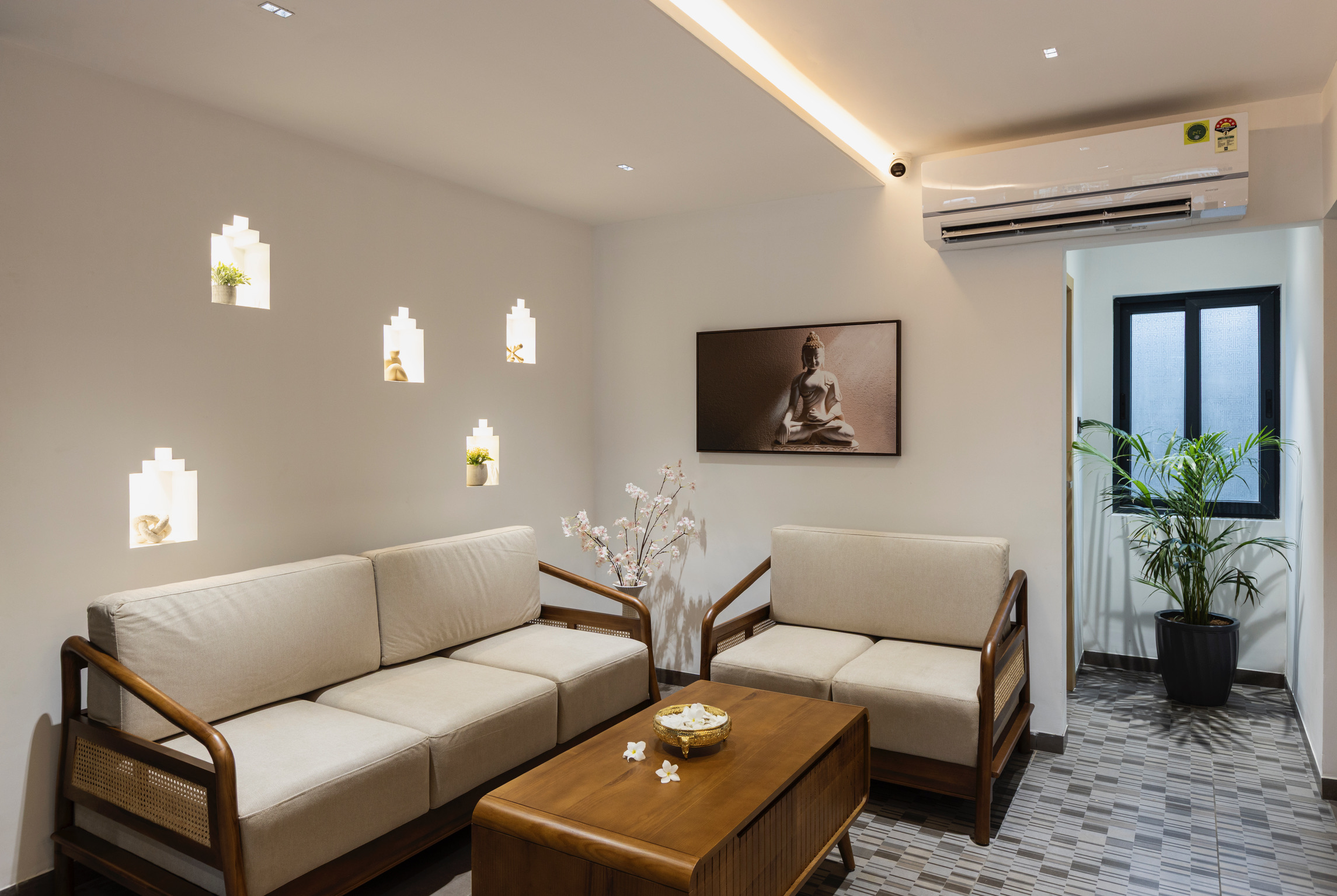 Reception Lounge at Altin Stays Coimbatore